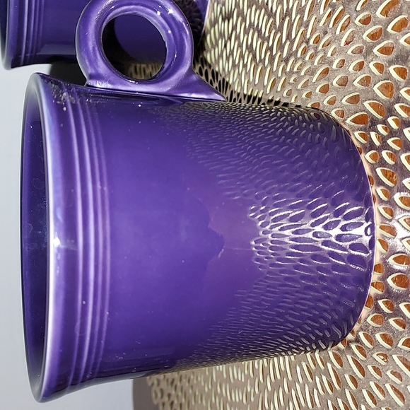 FiestaWare set of 2 mugs in the color Eggplant GUC! - Picture 2 of 12